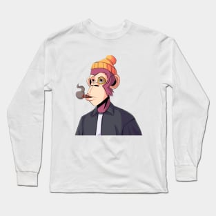 Stylish Ape NFT 5 Long Sleeve T-Shirt